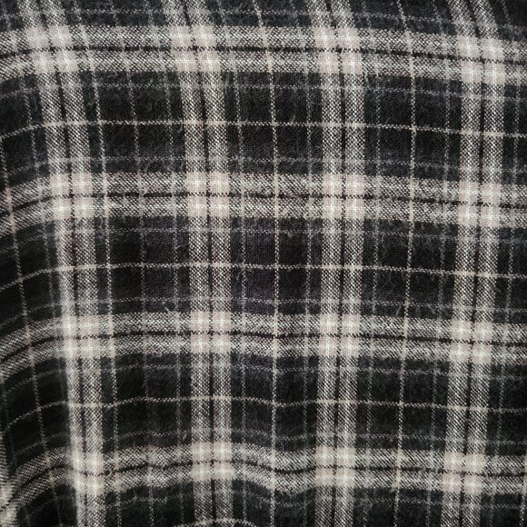 BDG Urban Outfitters Black White Plaid Long Sleeve Shirt Dress - Size M - Picture 5 of 10